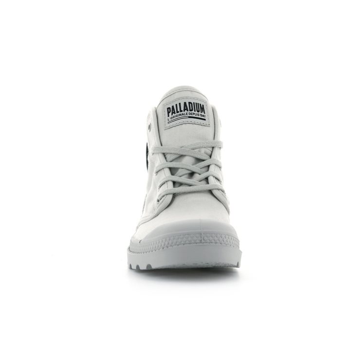 Palladium Pampa Hi Twill Stiefel Damen Hellgrau | CH-0RTP1