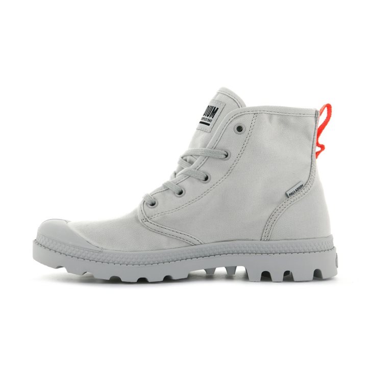 Palladium Pampa Hi Twill Stiefel Damen Hellgrau | CH-0RTP1