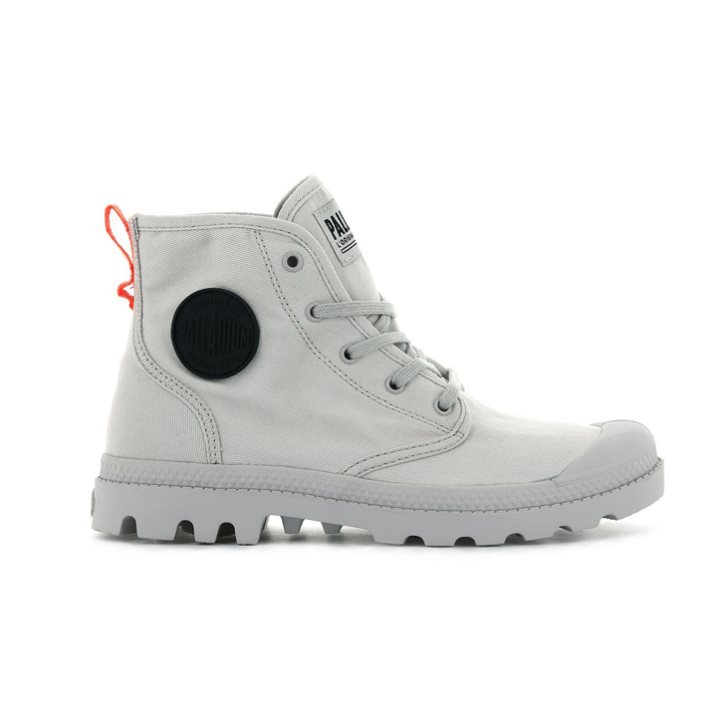Palladium Pampa Hi Twill Stiefel Damen Hellgrau | CH-0RTP1