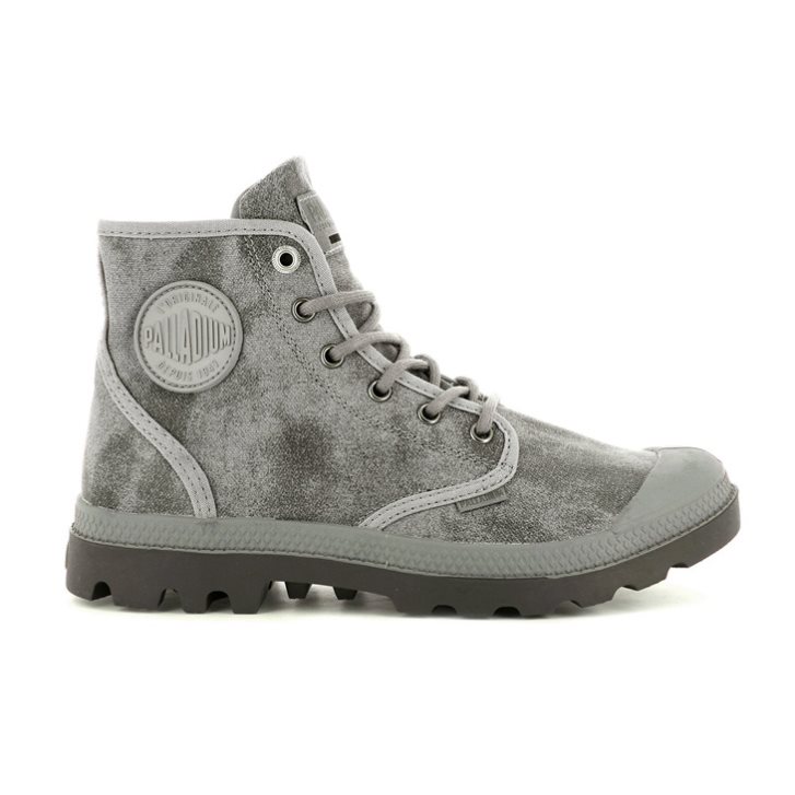 Palladium Pampa Hi WAX Stiefel Damen Grau | CH-8CQW1