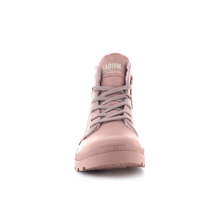 Palladium Pampa Hi Zip Leather S Stiefel Damen Rosa | CH-5YON7