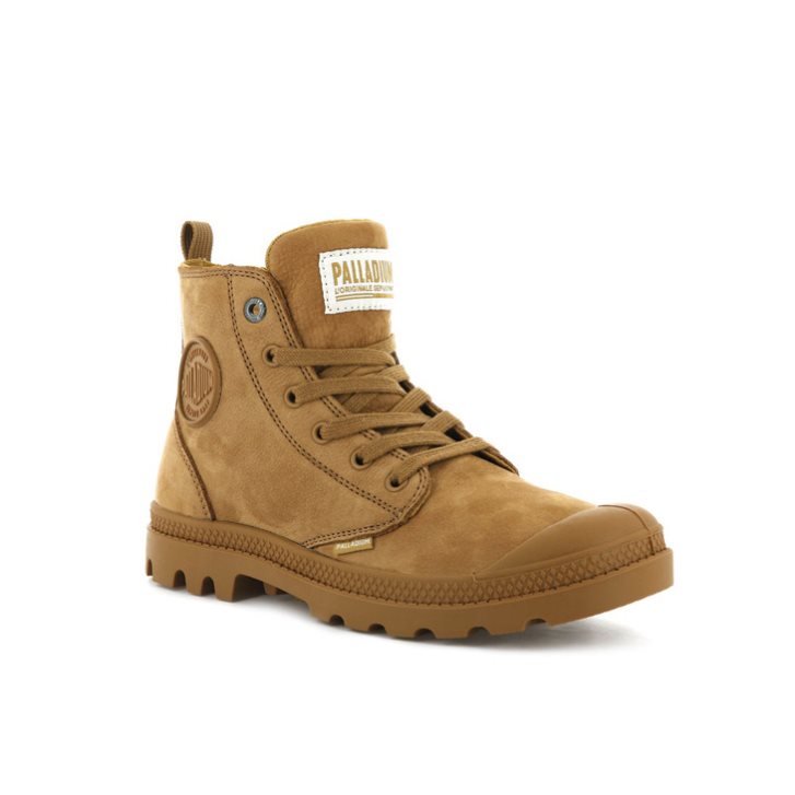 Palladium Pampa Hi Zip Nubuck Stiefel Damen Braun | CH-1CVK4