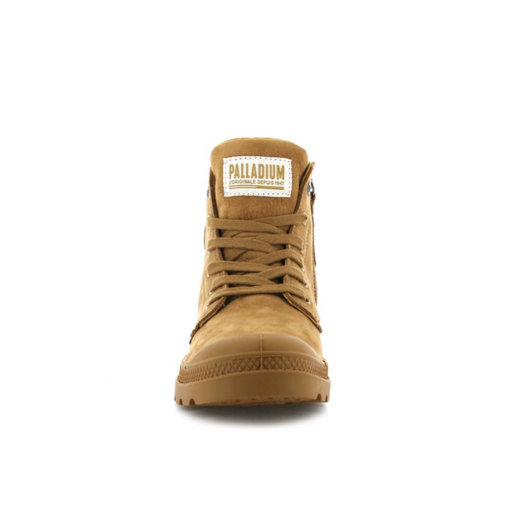 Palladium Pampa Hi Zip Nubuck Stiefel Damen Braun | CH-1CVK4