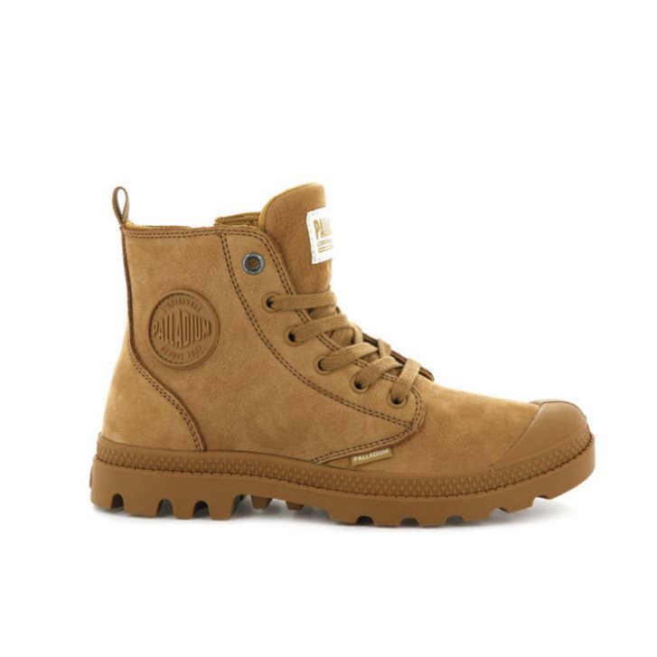 Palladium Pampa Hi Zip Nubuck Stiefel Damen Braun | CH-1CVK4