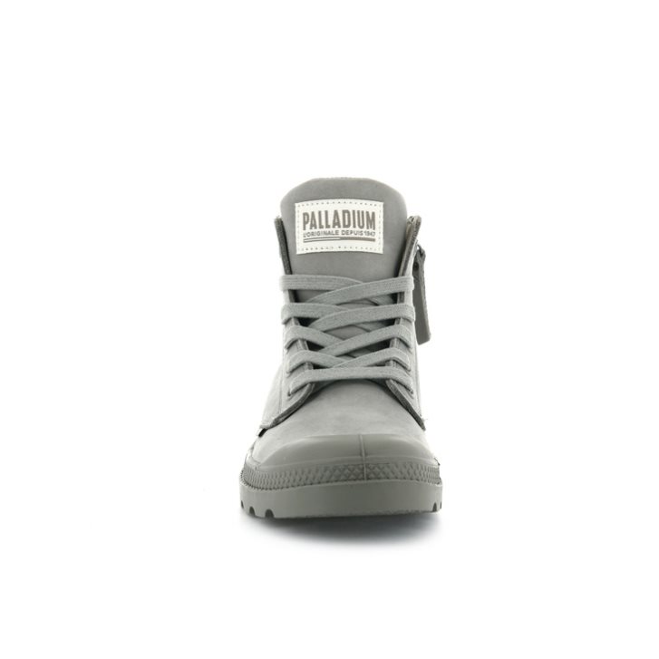 Palladium Pampa Hi Zip Nubuck Stiefel Damen Grau | CH-1SWM4