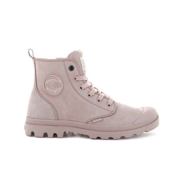 Palladium Pampa Hi Zip Nubuck Stiefel Damen Rosa | CH-4KGF8