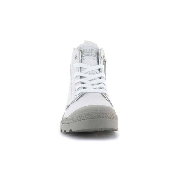 Palladium Pampa Hi Zip SL Stiefel Damen Weiß | CH-0QTI9