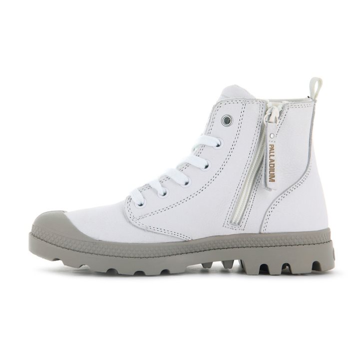 Palladium Pampa Hi Zip SL Stiefel Damen Weiß | CH-0QTI9