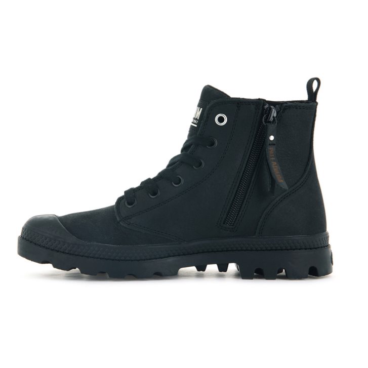 Palladium Pampa Hi Zip SL Stiefel Damen Schwarz | CH-5ABO4