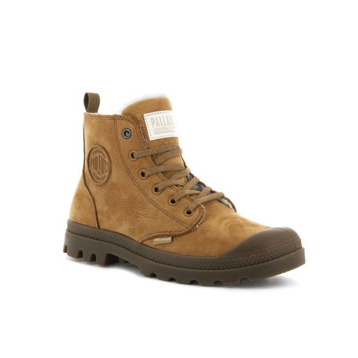 Palladium Pampa Hi Zip WL Stiefel Damen Braun | CH-1AUT3