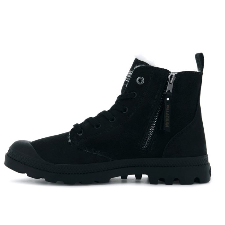 Palladium Pampa Hi Zip WL Stiefel Herren Schwarz | CH-0ICG4
