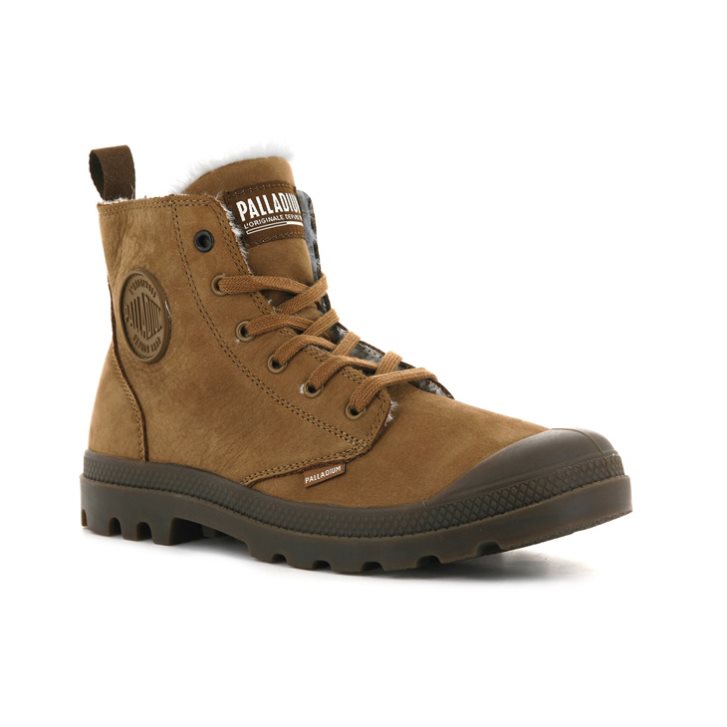 Palladium Pampa Hi Zip WL Stiefel Herren Braun | CH-5OBJ4