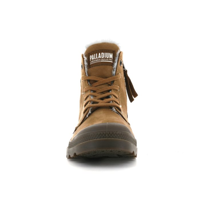 Palladium Pampa Hi Zip WL Stiefel Herren Braun | CH-5OBJ4