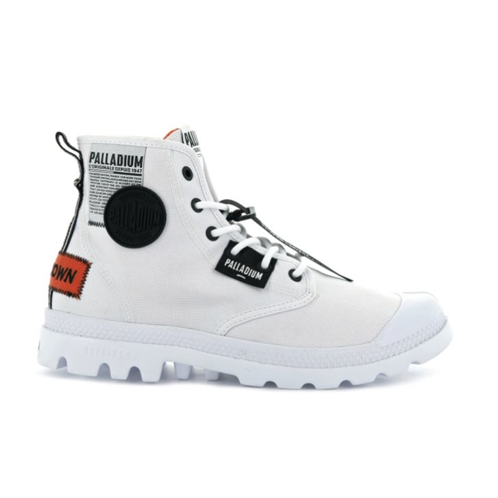 Palladium Pampa Lite Overlab Stiefel Herren Weiß | CH-6RIP4