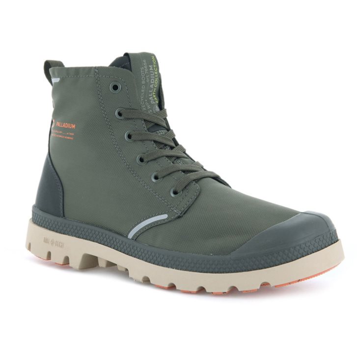 Palladium Pampa Lite+ Recycle WP+ Stiefel Damen Olivgrün | CH-0UIJ9