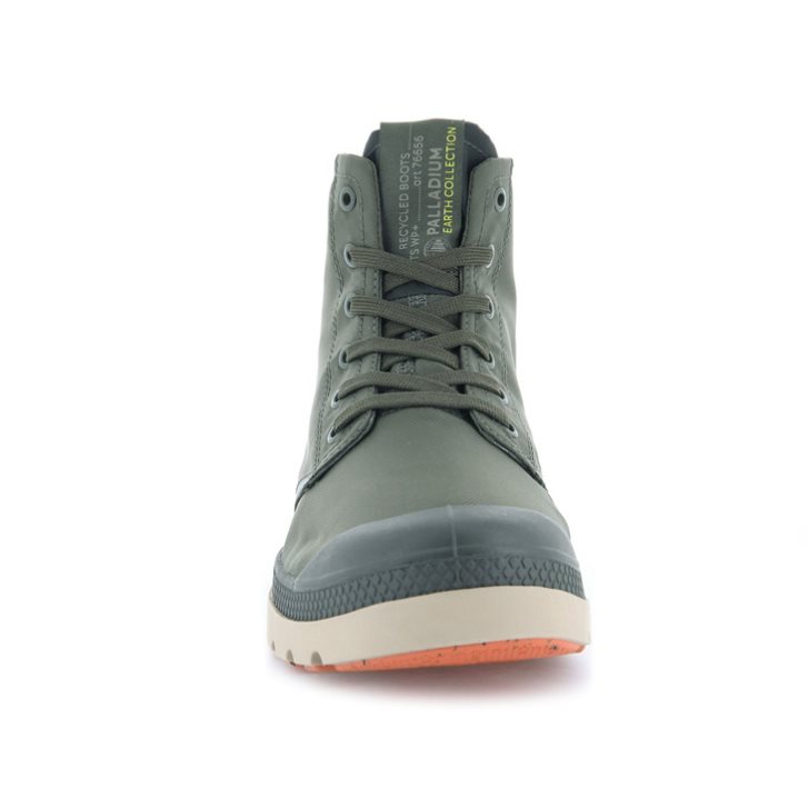 Palladium Pampa Lite+ Recycle WP+ Stiefel Damen Olivgrün | CH-0UIJ9