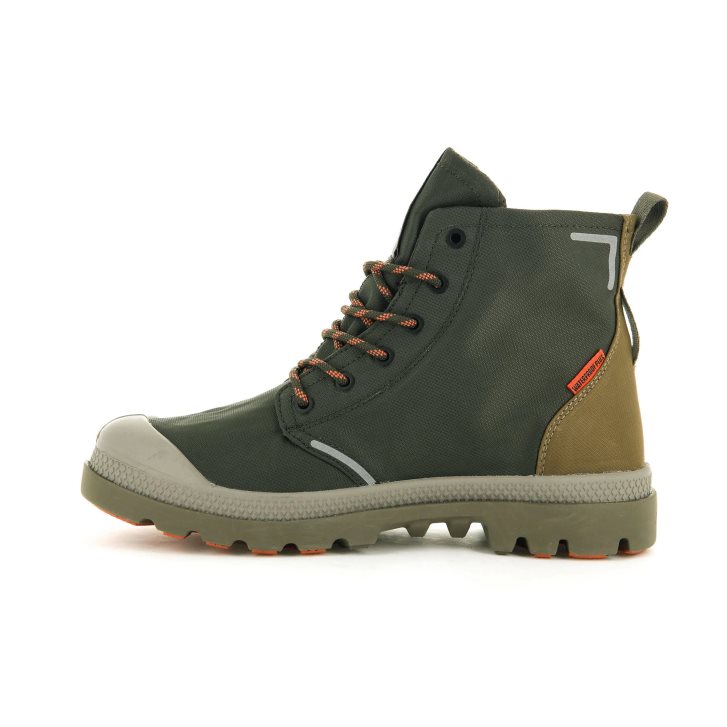 Palladium Pampa Lite+ Recycle WP+ Stiefel Herren Olivgrün | CH-5AHQ3