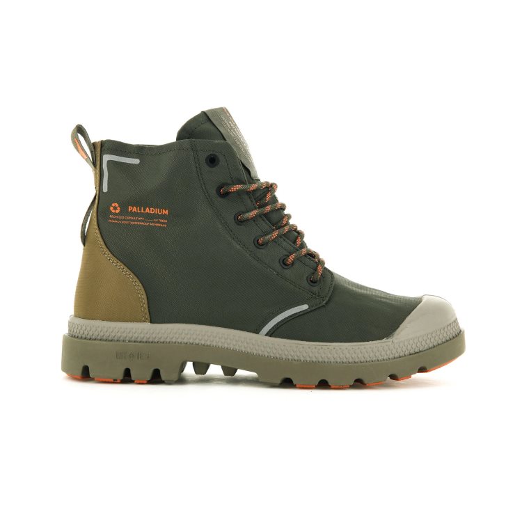 Palladium Pampa Lite+ Recycle WP+ Stiefel Herren Olivgrün | CH-5AHQ3