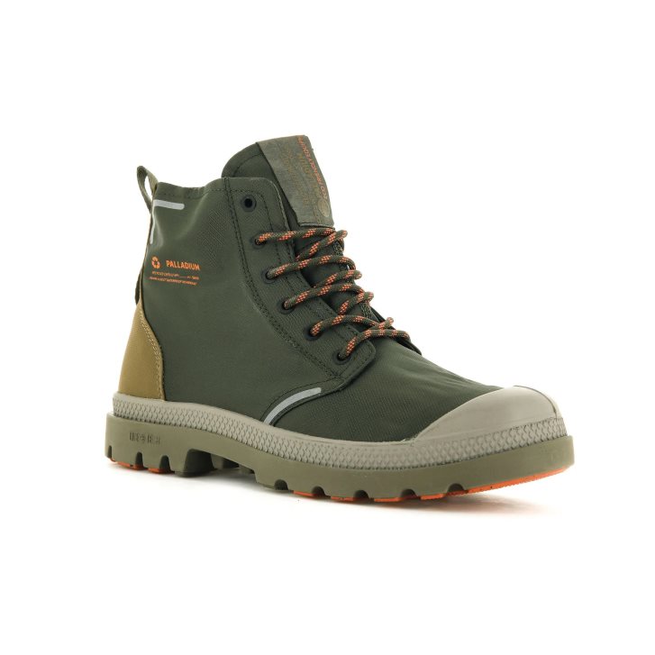 Palladium Pampa Lite+ Recycle WP+ Stiefel Damen Olivgrün | CH-7NEH0