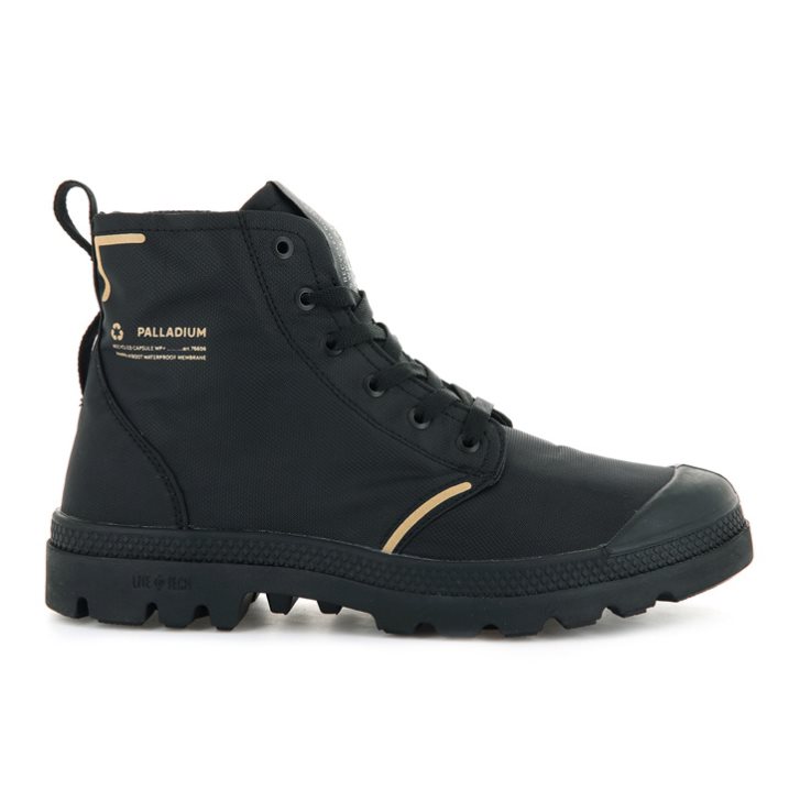 Palladium Pampa Lite+ Recycle WP+ Stiefel Damen Schwarz | CH-9FQK4