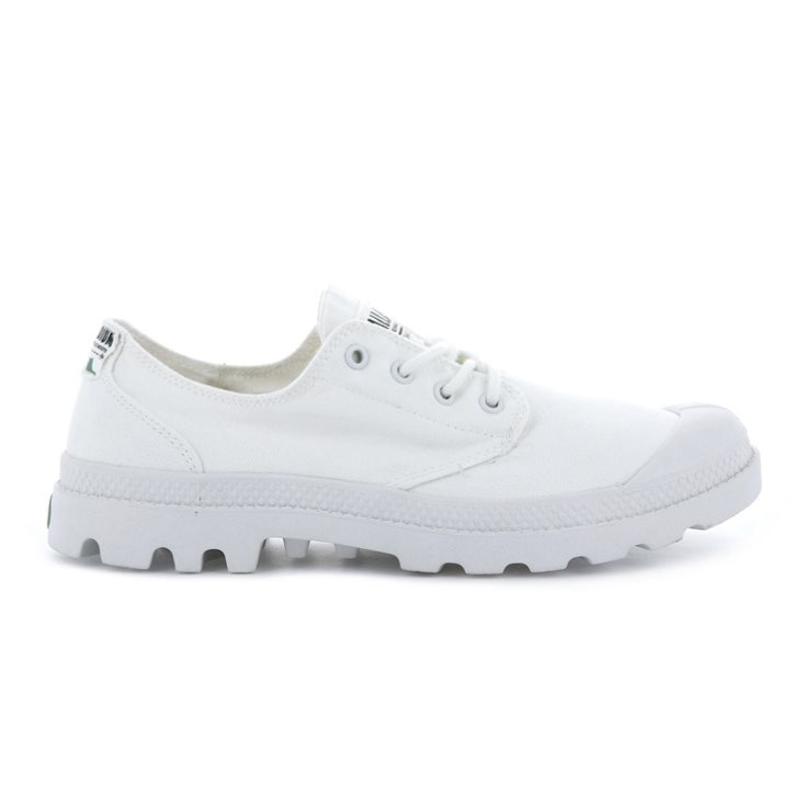 Palladium Pampa OX Organic Oxfords Schuhe Damen Weiß | CH-5EYS0