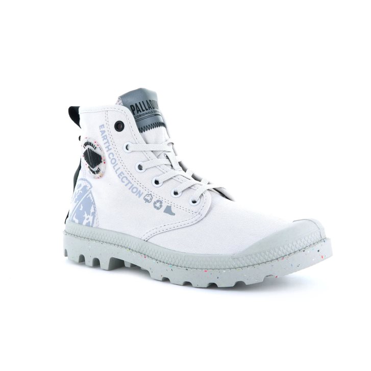 Palladium Pampa Organic Metro Stiefel Damen Weiß | CH-3RQD6