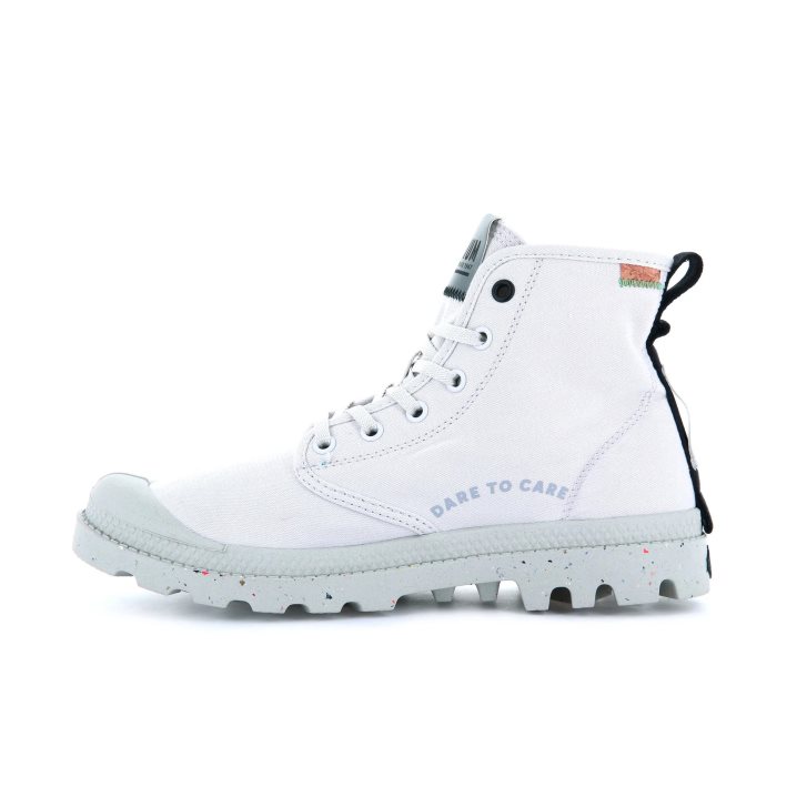 Palladium Pampa Organic Metro Stiefel Damen Weiß | CH-3RQD6