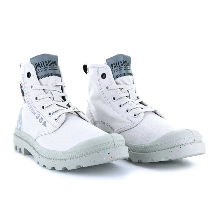 Palladium Pampa Organic Metro Stiefel Damen Weiß | CH-3RQD6
