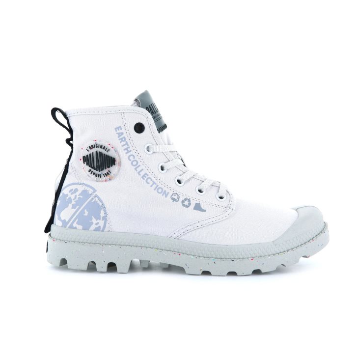 Palladium Pampa Organic Metro Stiefel Damen Weiß | CH-3RQD6