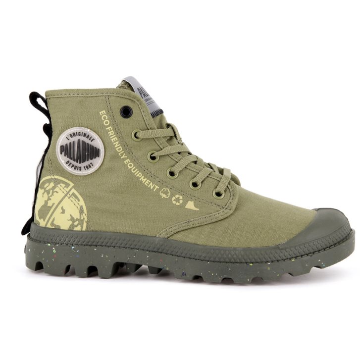 Palladium Pampa Organic Metro Stiefel Herren Olivgrün | CH-6LOT3