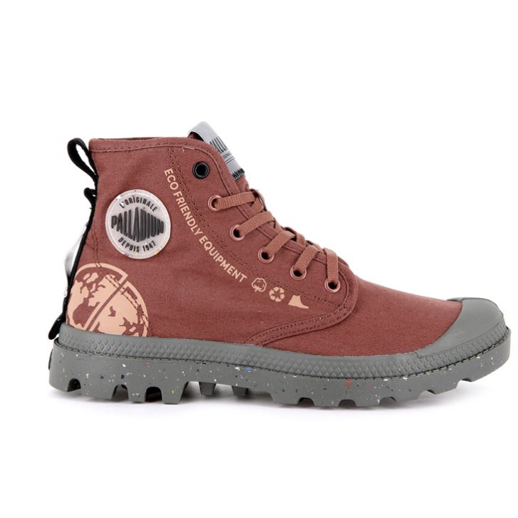 Palladium Pampa Organic Metro Stiefel Herren Koralle | CH-9IZK8