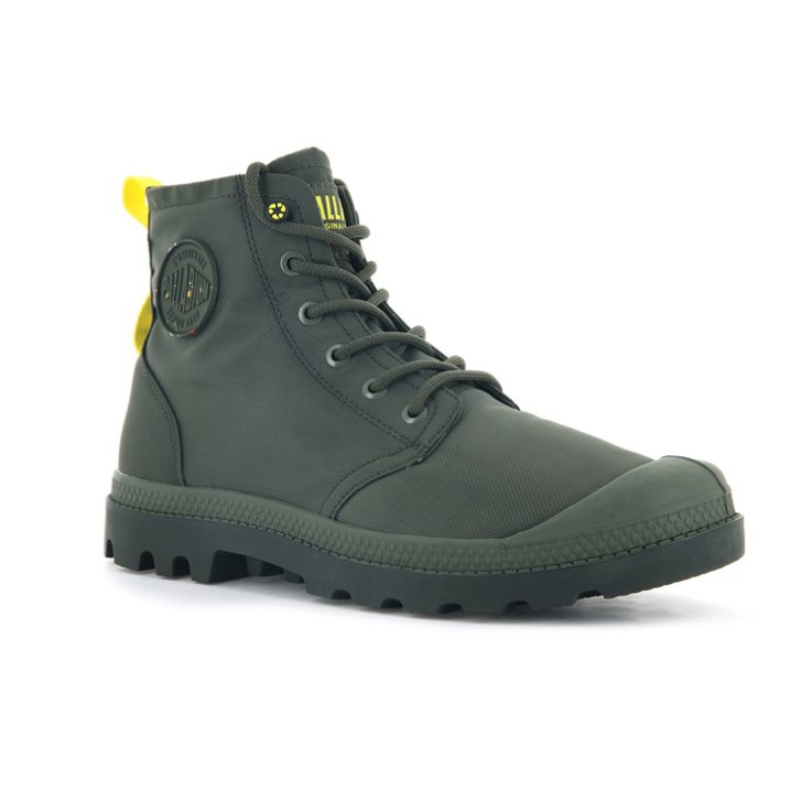 Palladium Pampa Recycle Wasserdichte+ 2 Stiefel Damen Olivgrün | CH-2GQX8
