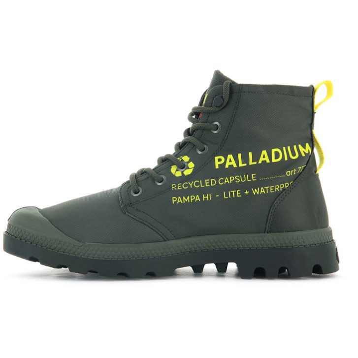 Palladium Pampa Recycle Wasserdichte+ 2 Stiefel Damen Olivgrün | CH-2GQX8