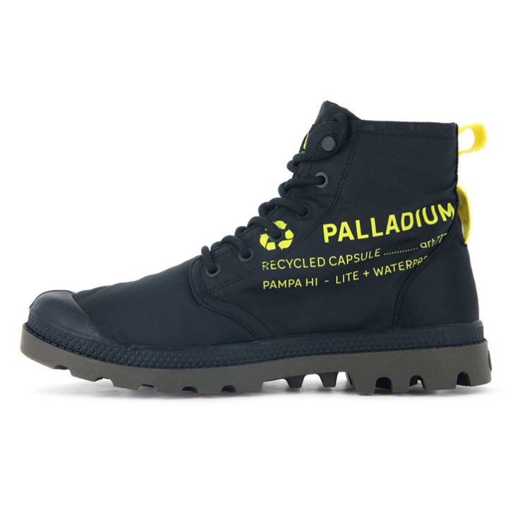 Palladium Pampa Recycle Wasserdichte+ 2 Stiefel Herren Schwarz | CH-4BWH7