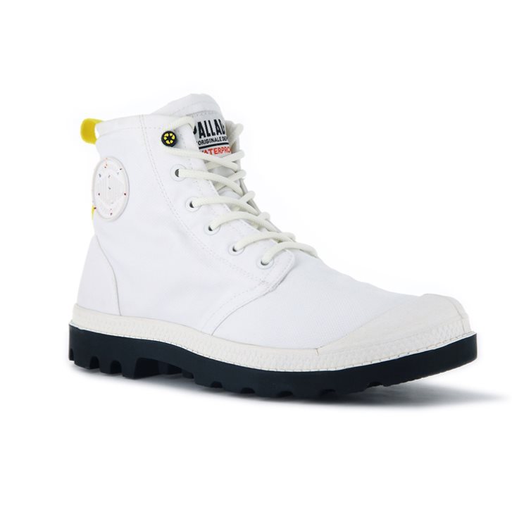 Palladium Pampa Recycle Wasserdichte+ 2 Stiefel Damen Weiß | CH-7CUN8