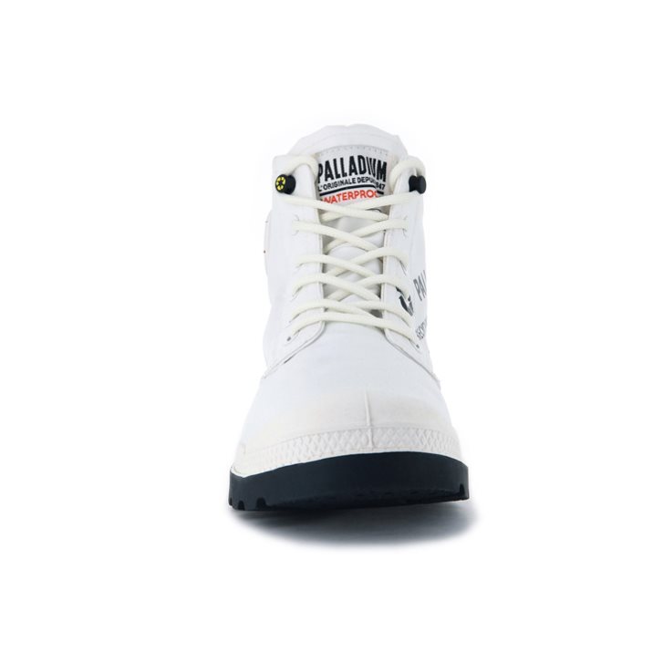 Palladium Pampa Recycle Wasserdichte+ 2 Stiefel Damen Weiß | CH-7CUN8