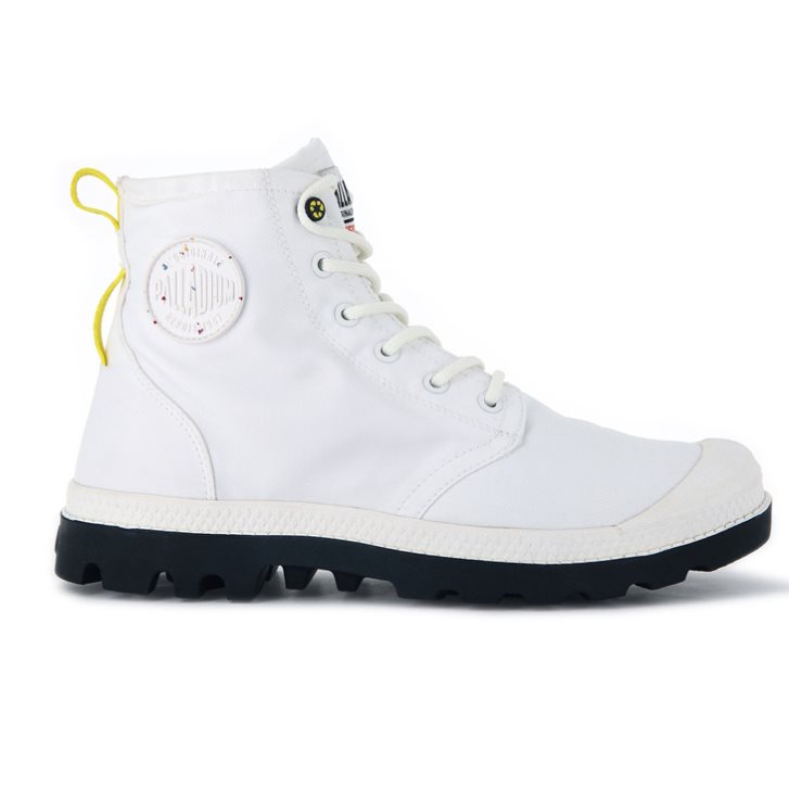 Palladium Pampa Recycle Wasserdichte+ 2 Stiefel Damen Weiß | CH-7CUN8