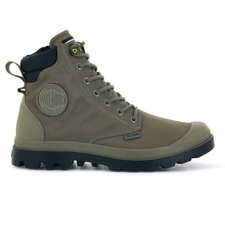 Palladium Pampa SC Recycle WP+N Stiefel Damen Olivgrün | CH-1KZC0