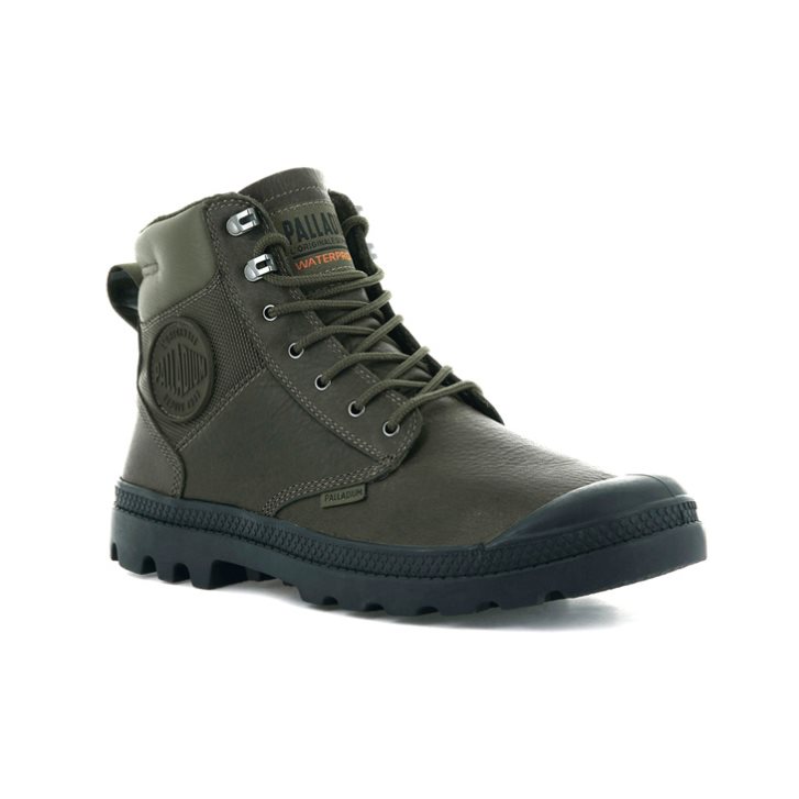 Palladium Pampa Shield WP+ LTH Stiefel Herren Olivgrün | CH-2ALB1