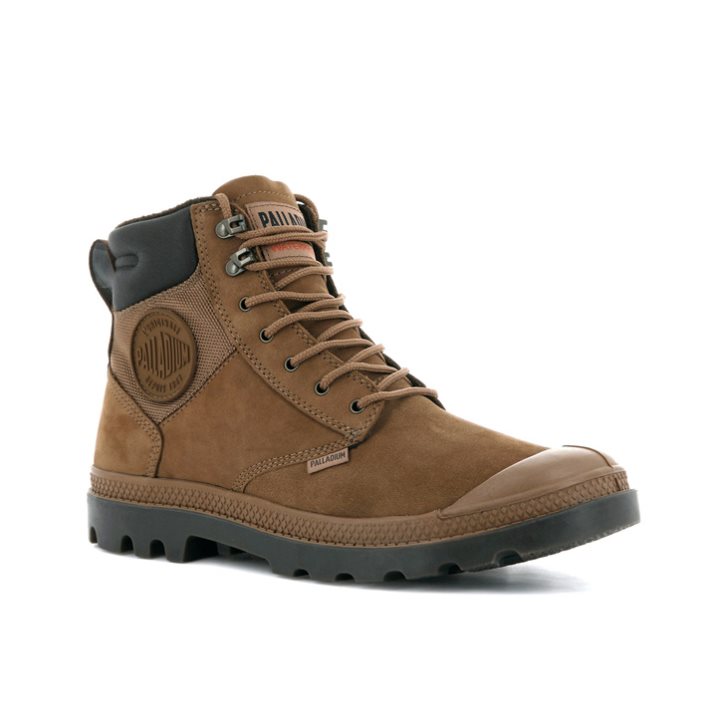 Palladium Pampa Shield WP+ LUX Stiefel Damen Braun | CH-4IWK0