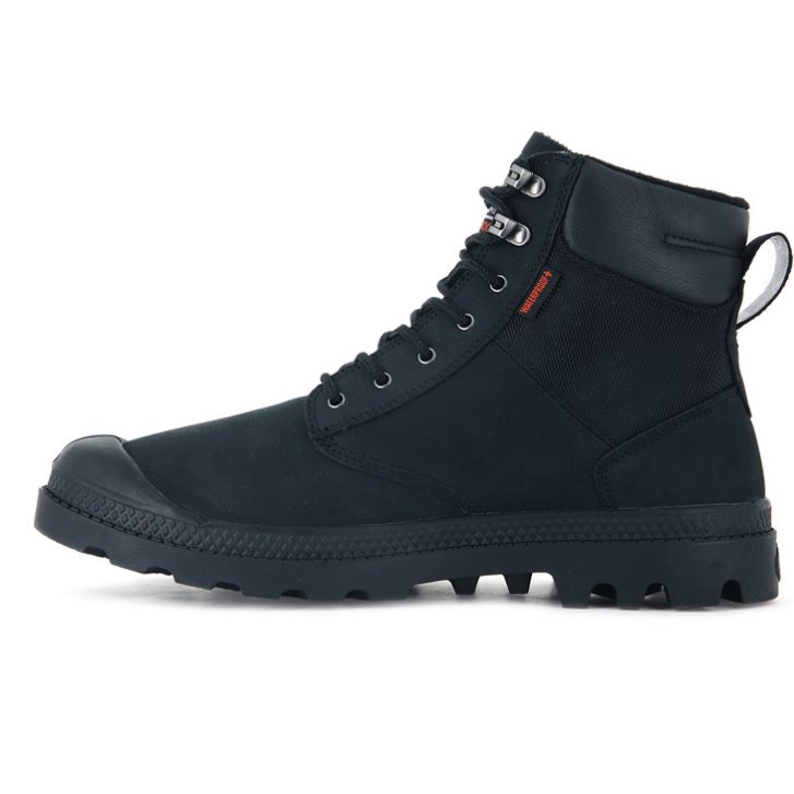 Palladium Pampa Shield WP+ LUX Stiefel Herren Schwarz | CH-6KPO9