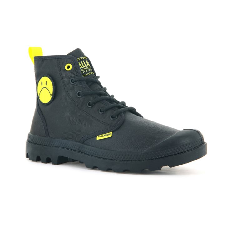 Palladium Pampa Smiley Change Stiefel Damen Schwarz | CH-2GZX5