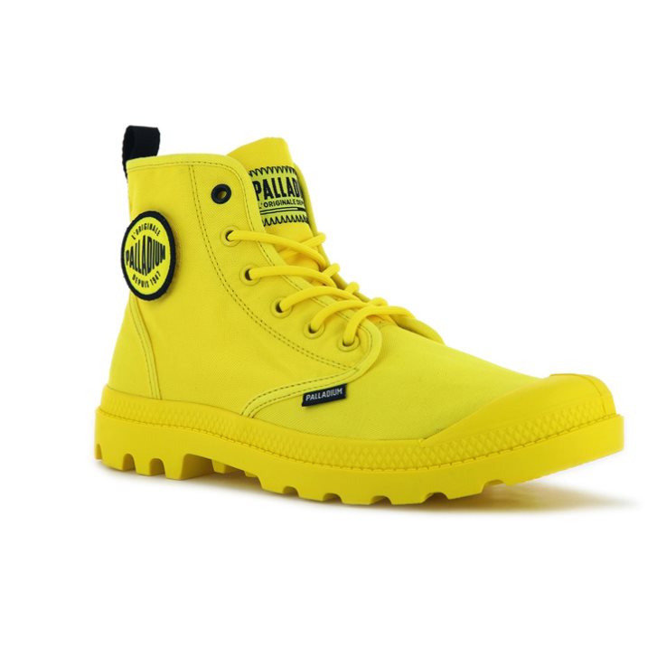 Palladium Pampa Smiley Change Stiefel Damen Gelb | CH-3ZXT8