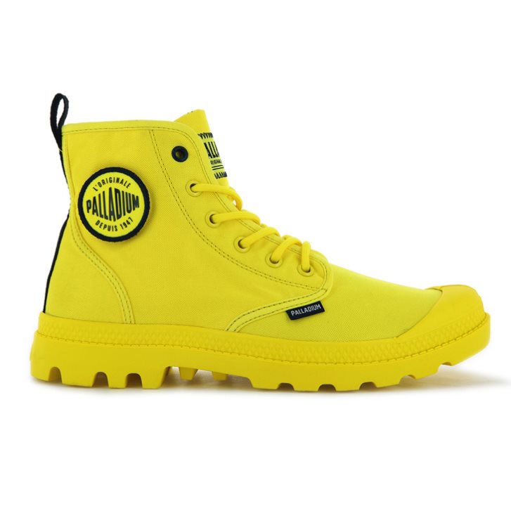 Palladium Pampa Smiley Change Stiefel Damen Gelb | CH-3ZXT8