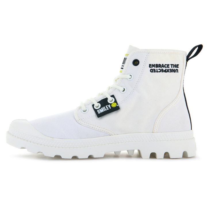 Palladium Pampa Smiley Change Stiefel Damen Weiß | CH-5KYM9