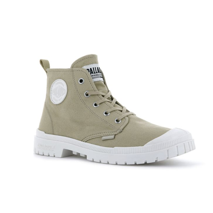 Palladium Pampa Sp20 Hi Canvas Stiefel Herren Grün | CH-7NEY9