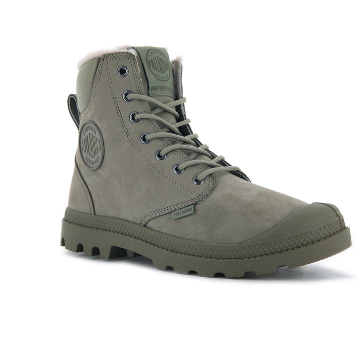 Palladium Pampa Sport Cuff WPS Stiefel Damen Olivgrün | CH-4WSY8