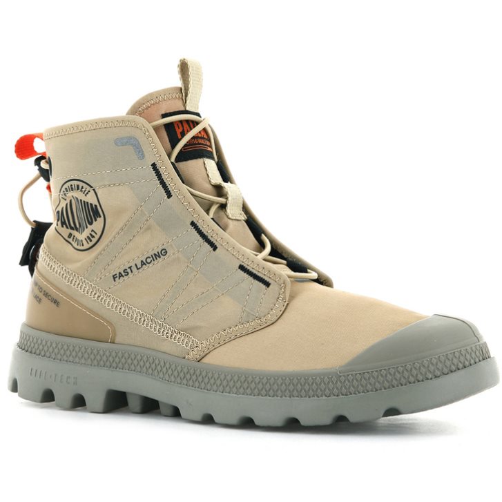 Palladium Pampa Travel Lite Stiefel Damen Khaki | CH-0JMO2