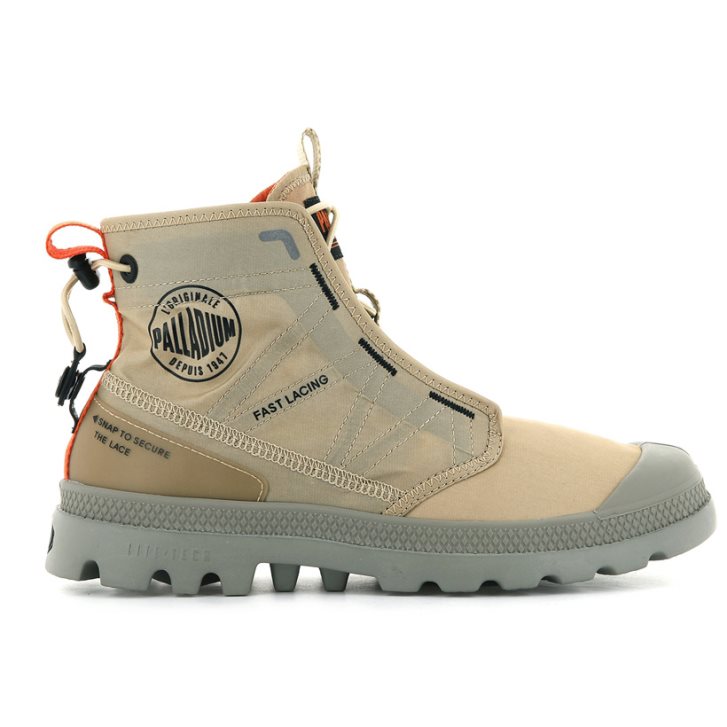 Palladium Pampa Travel Lite Stiefel Damen Khaki | CH-0JMO2