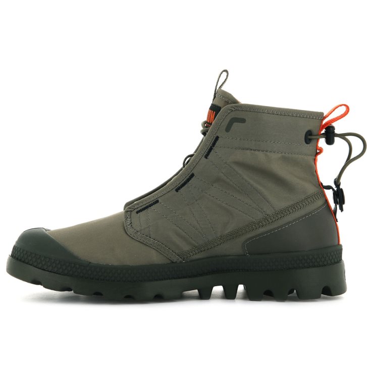 Palladium Pampa Travel Lite Stiefel Herren Olivgrün | CH-2PAT0